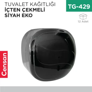 TUVALET KAĞITLIĞI İÇTEN ÇEKMELİ SİYAH A FORM