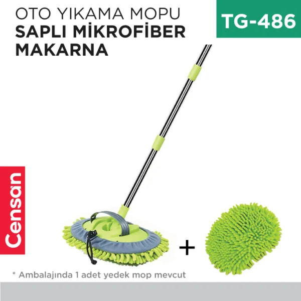 OTO YIKAMA MOPU SAPLI MİKROFİBER MAKARNA (1+1 YEDEK)