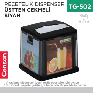 PEÇETELİK DİSPENSER SİYAH (NG11B)