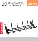 KAPI ARKASI ASKISI PLASTİK TREND 6LI (PKA06)