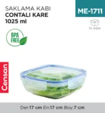 CONTALI KARE SAKLAMA KABI 1025 ML(30404)