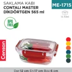 SAKLAMA KABI CONTALI MASTER DİKGÖRTGEN 565 ML (30842)