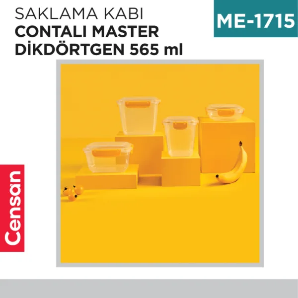 SAKLAMA KABI CONTALI MASTER DİKGÖRTGEN 565 ML (30842)