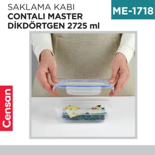 SAKLAMA KABI CONTALI MASTER DİKDÖRTGEN 2725 ML(30415)