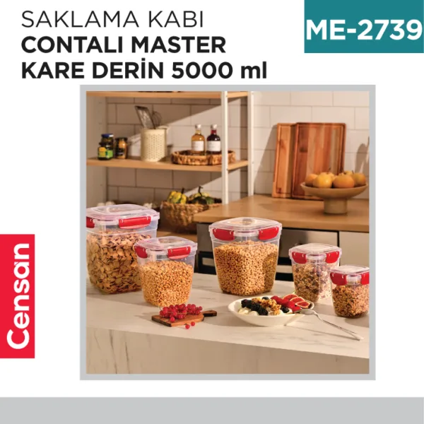 SAKLAMA KABI CONTALI MASTER KARE DERİN 5000 ML (30835)