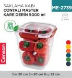 SAKLAMA KABI CONTALI MASTER KARE DERİN 5000 ML (30835)