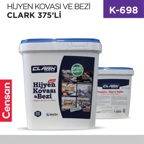HİJYEN KOVASI VE BEZİ CLARK 375Lİ
