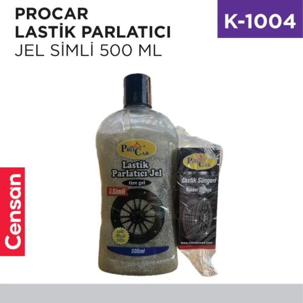 PROCAR LASTİK PARLATICI JEL SİMLİ 500 ML