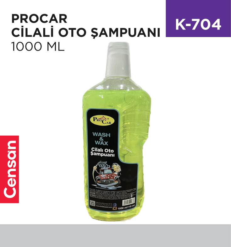 K-704_bbaeb3d615e49f4b14b23475635ea2b0 PROCAR CİLALİ OTO ŞAMPUANI 1000 ML