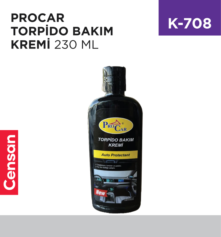 K-708_74043c1eee39d3b9b92fd39cea946dad PROCAR TORPİDO BAKIM KREMİ 230 ML