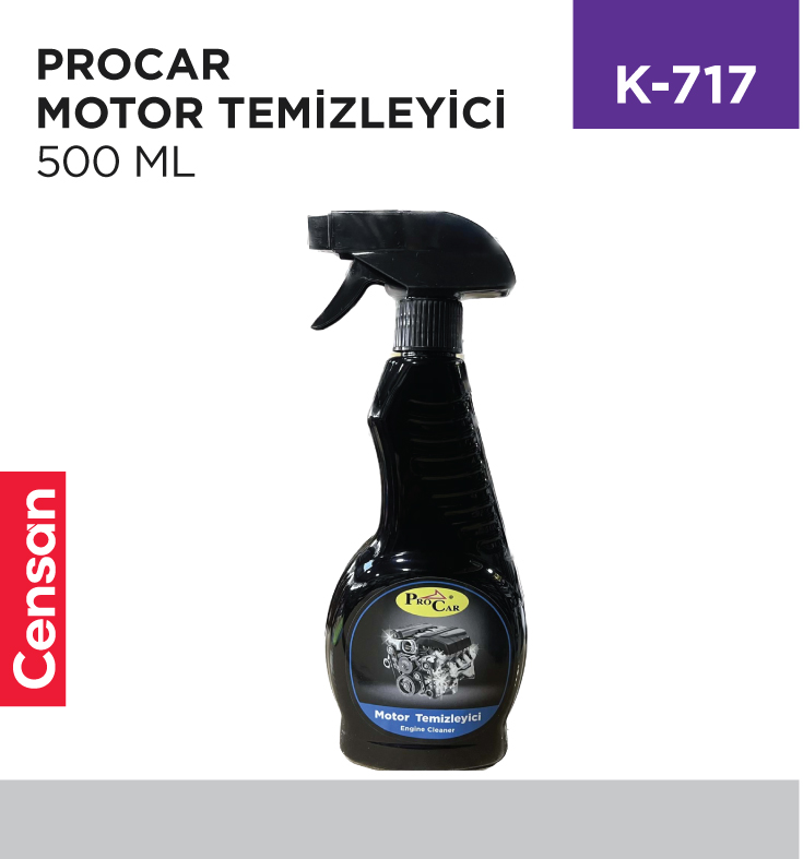 K-717_07d0452613e3f69a3f9690bf4a7a79bf PROCAR MOTOR TEMİZLEYİCİ 500 ML