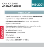 ÇAY KAZANI 40 BARDAKLIK