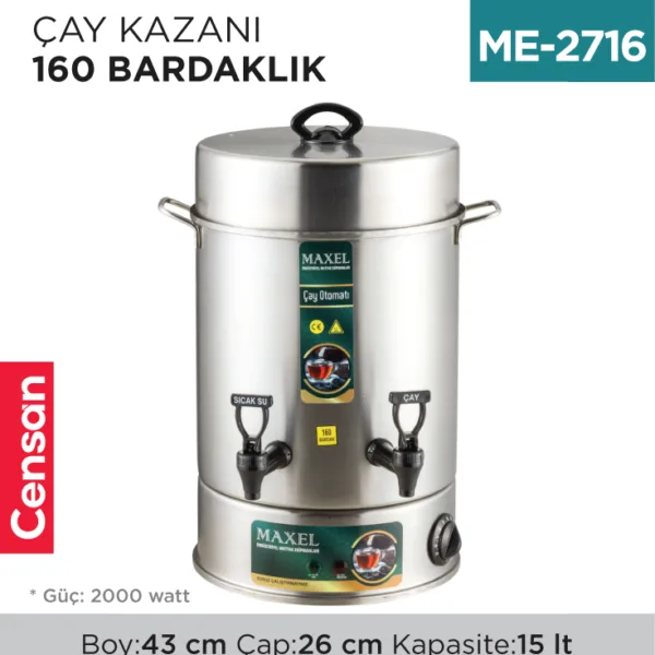 ÇAY KAZANI 160 BARDAKLIK