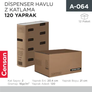DİSPENSER Z HAVLU 120Lİ LİZA (5200)