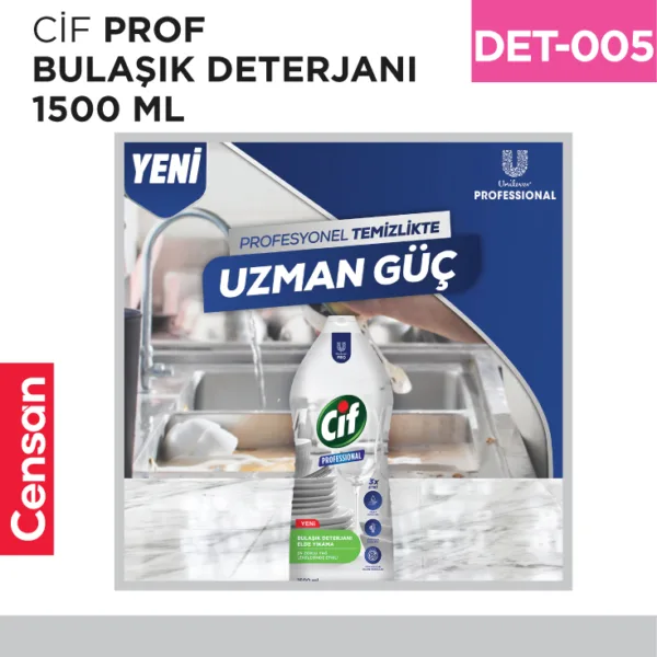 CİF PROF BULAŞIK DETERJANI 1500 ML