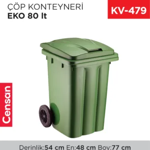 ÇÖP KONTEYNERİ EKO 80 LT (6503)