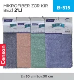 MİKROFİBER ZOR KİR BEZİ 2Lİ (30*30) (SLV41)
