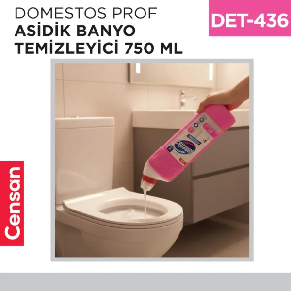 DOMESTOS PROF ASİDİK BANYO TEMİZLEYİCİ 750 ML