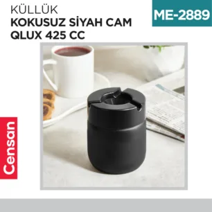 KÜLLÜK KOKUSUZ SİYAH CAM QLUX 425 CC (C-545)