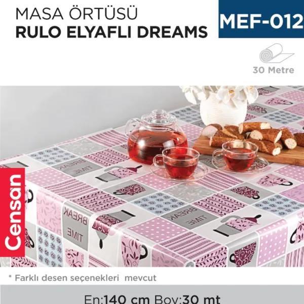 MASA ÖRTÜSÜ ELYAFLI DREAMS 140 CM (EN)