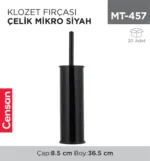 KLOZET FIRÇASI ÇELİK MİKRO SİYAH (831S)