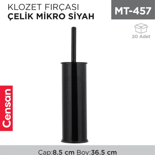 KLOZET FIRÇASI ÇELİK MİKRO SİYAH (831S)