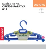 ELBİSE ASKISI ORKİDE-PAPATYA 6LI