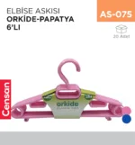 ELBİSE ASKISI ORKİDE-PAPATYA 6LI