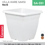 VİLLA KARE SAKSI NO:6 TABAKSIZ (110 LT) (VKS6)