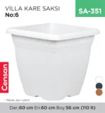 VİLLA KARE SAKSI NO:6 TABAKSIZ (110 LT) (VKS6)