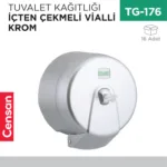 TUVALET KAĞITLIĞI İÇTEN ÇEKMELİ VİALLİ KROM(K5M)
