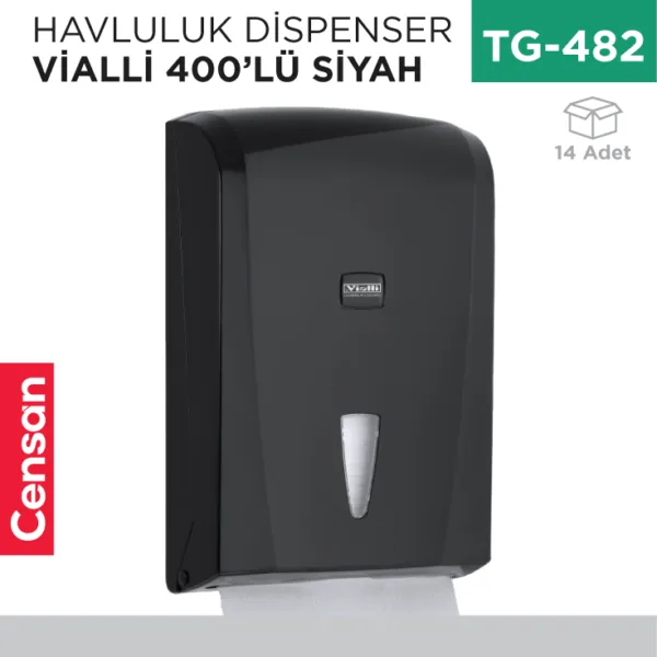 HAVLULUK DİSPENSER 400 LÜ SİYAH(K21B)