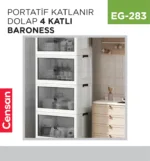 PORTATİF KATLANIR DOLAP 4 KATLI BARONESS (11009)