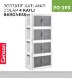 PORTATİF KATLANIR DOLAP 4 KATLI BARONESS (11009)