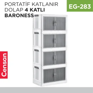 PORTATİF KATLANIR DOLAP 4 KATLI BARONESS (11009)