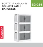 PORTATİF KATLANIR DOLAP 3 KATLI BARONESS (11007)