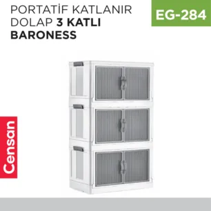 PORTATİF KATLANIR DOLAP 3 KATLI BARONESS (11007)