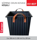 ŞÖMİNE ODUN KOVASI KÖŞELİ (957)