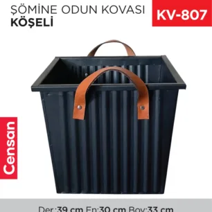 ŞÖMİNE ODUN KOVASI KÖŞELİ (957)