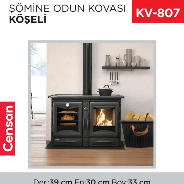 ŞÖMİNE ODUN KOVASI KÖŞELİ (957)