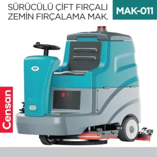 SÜRÜCÜLÜ ÇİFT FIRÇALI ZEMİN FIRÇALAMA MAKİNESI  (UTP714)