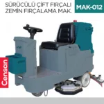 SÜRÜCÜLÜ ÇİFT FIRÇALI ZEMİN FIRÇALAMA MAKİNESI  (UTP710B)