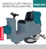 SÜRÜCÜLÜ ÇİFT FIRÇALI ZEMİN FIRÇALAMA MAKİNESI  (UTP710B)