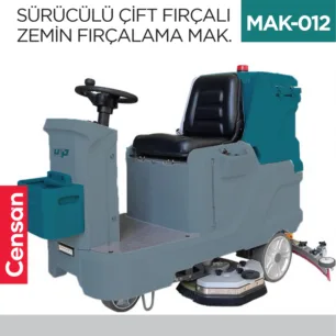 SÜRÜCÜLÜ ÇİFT FIRÇALI ZEMİN FIRÇALAMA MAKİNESI  (UTP710B)