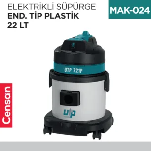 ELEKTRİKLİ SÜPÜRGE END.TİP  PLASTİK 22 LT (UTP721P)