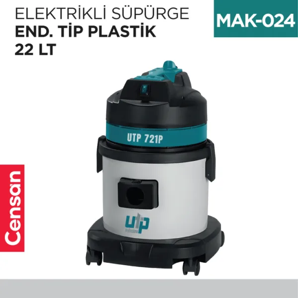 ELEKTRİKLİ SÜPÜRGE END.TİP  PLASTİK 22 LT (UTP721P)