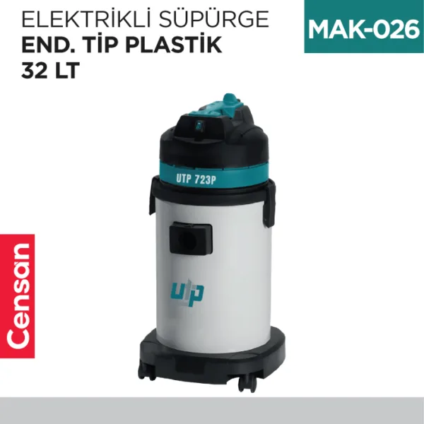 ELEKTRİKLİ SÜPÜRGE END.TİP PLASTİK 32 LT (UTP723P)