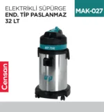 ELEKTRİKLİ SÜPÜRGE END.TİP PASLANMAZ 32 LT (UTP724C)