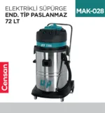 ELEKTRİKLİ SÜPÜRGE END.TİP PASLANMAZ 72 LT (UTP725C)