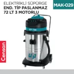 ELEKTRİKLİ SÜPÜRGE END.TİP PASLAMAZ 72 LT 3 MOTORLU  (UTP726C)